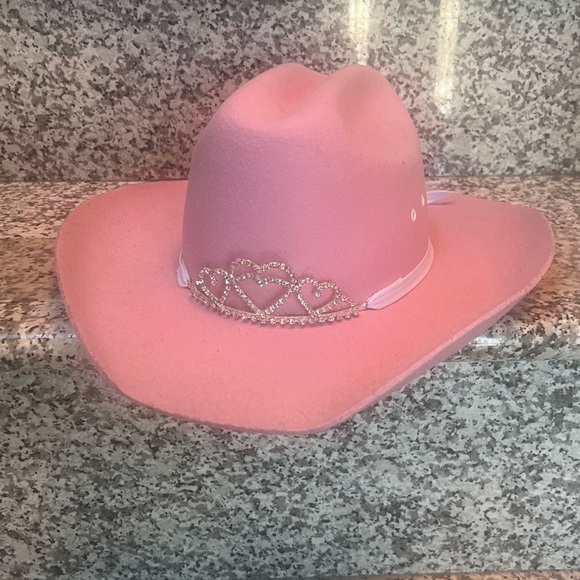 Twister Other - Twister Wool Pink Cowboy Hat with Wide Brim and Decorative Band